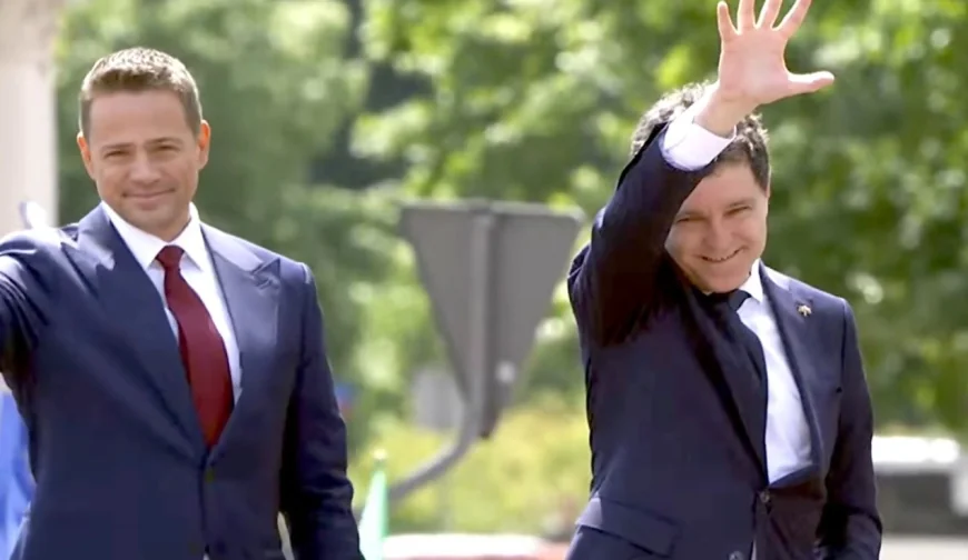 Nicuşor Dan, la mitingul electoral din Varşovia, alături de Rafal Trzaskowski: În România oamenii au respins izolaţionismul şi influenţa rusă