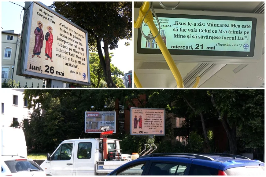Versete biblice în reclame de stradă. Cea mai nouă strategie de marketing a Arhiepiscopiei Timişoarei