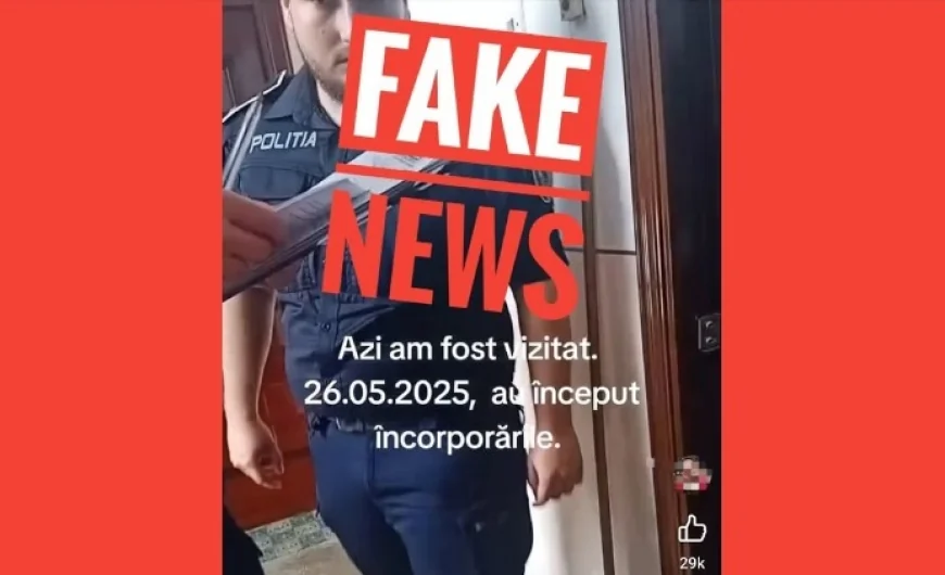 Un alt fake news demontat de MapN: „Nu au început încorporările”