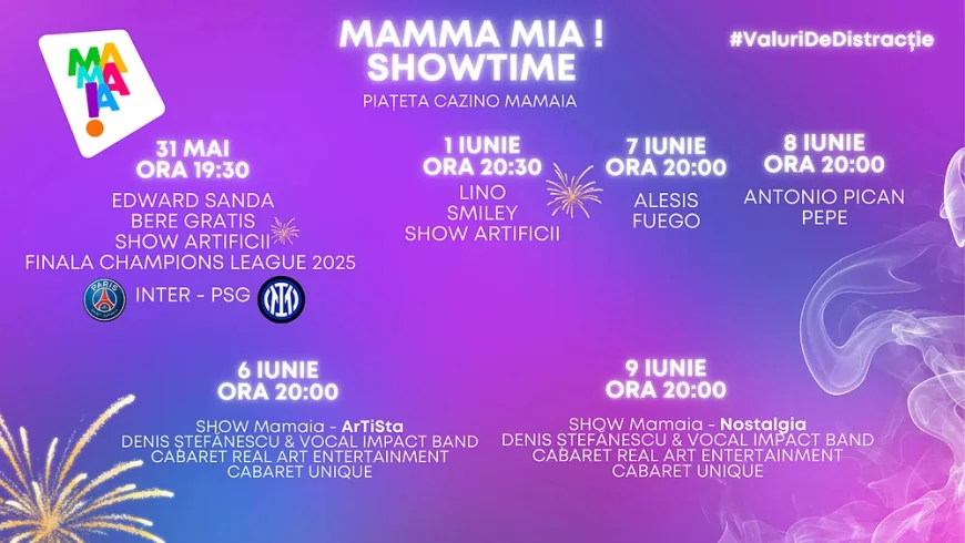 Startul verii se dă la Mamaia cu „Valuri de Distracție”! Concerte în aer liber și artiști de top în Piațeta Cazino