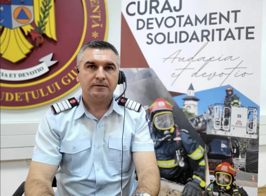 Un pompier din Giurgiu, decorat de MAI și desemnat Cetățean de Onoare după ce a salvat viața unui bărbat prin telefon