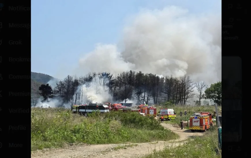 Tragedie în Coreea de Sud: Un avion militar cu patru persoane la bord s-a prăbușit pe un munte