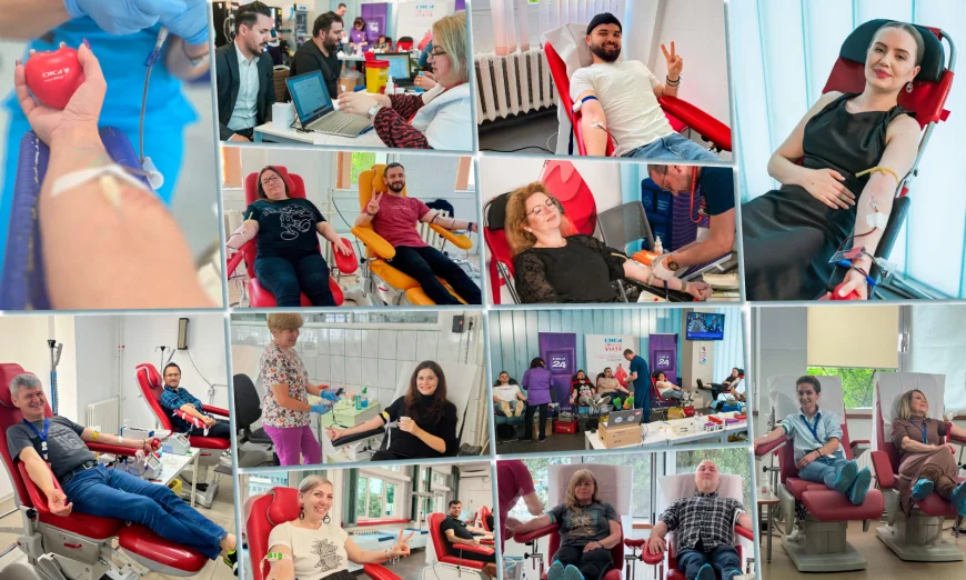312 angajați au dăruit peste 140 litri de speranță la ediția aniversară „DIGI Donează VIAȚĂ”