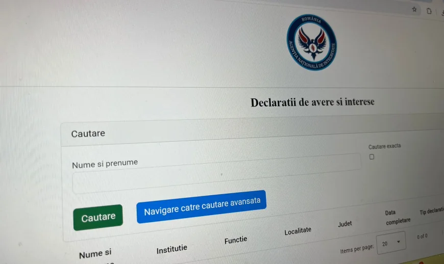 Câți oameni completează anual declarațiile de avere și interese. Sunt de ordinul sutelor de mii