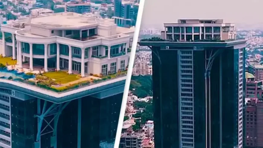 Povestea vilei construite după modelul Casei Albe în vârful unui zgârie-nori. De ce a abandonat-o proprietarul