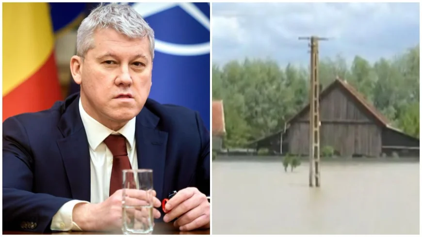Cătălin Predoiu, în zonele inundate din Covasna. Promisiuni după dezastru: "Vom declanșa mecanisme de ajutor"