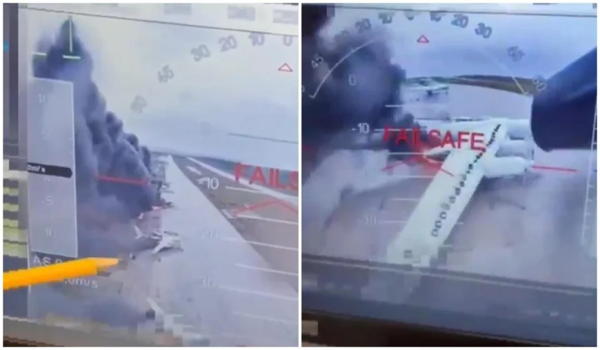 Ucraina a atacat puternic baze aeriene rusești. SBU susține ca a lovit 40 de avioane