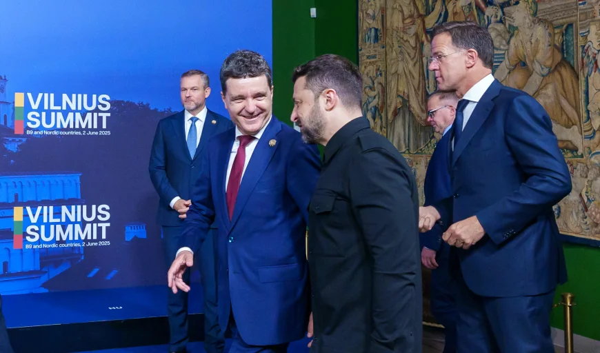 Nicuşor Dan, după ce s-a întâlnit cu Zelenski şi Rutte la Summitul B9: „O pace durabilă poate fi obţinută doar dând dovadă de forţă”