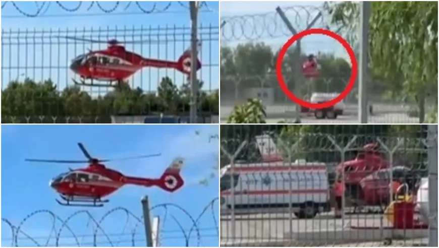 Elicopter SMURD forțat „să sară gardul”, din cauza heliportului pus sub lacăt. Cum explică autoritățile incidentul