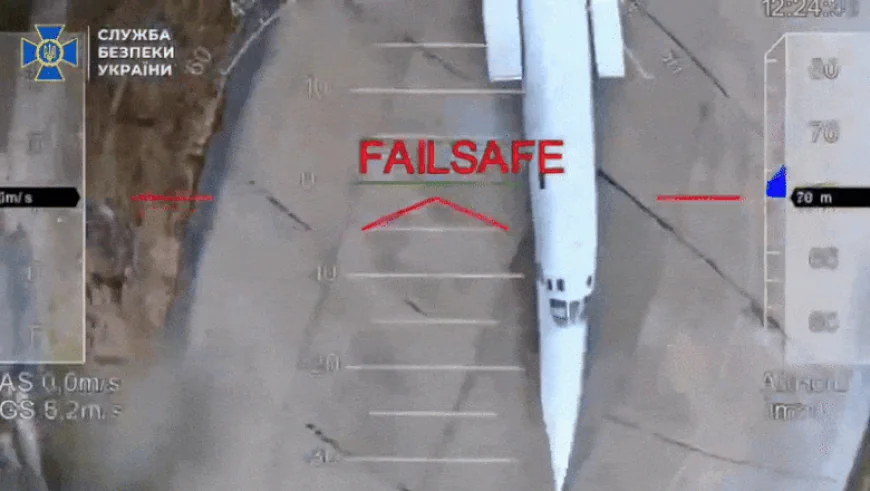 „Lebăda Albă”, cel mai modern avion nuclear al Rusiei, lovit de ucraineni. Noi imagini ale atacului SBU asupra bazelor aeriene ruse