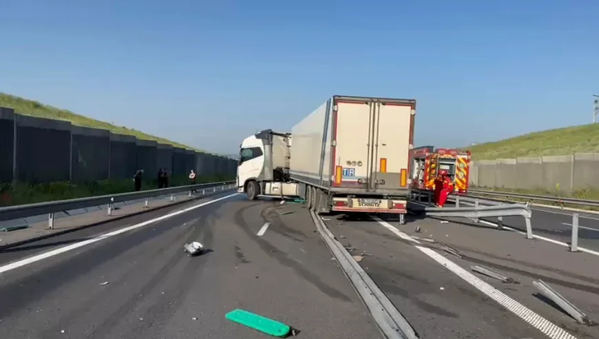 Accident grav pe Drumul Expres Craiova-Pitești. Un bărbat a decedat, traficul este complet blocat