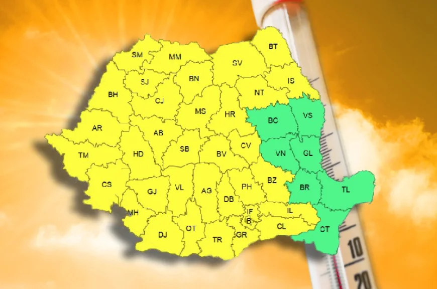 Valul de caniculă cuprinde aproape toată țara. E cod galben de temperaturi ridicate, anunță ANM