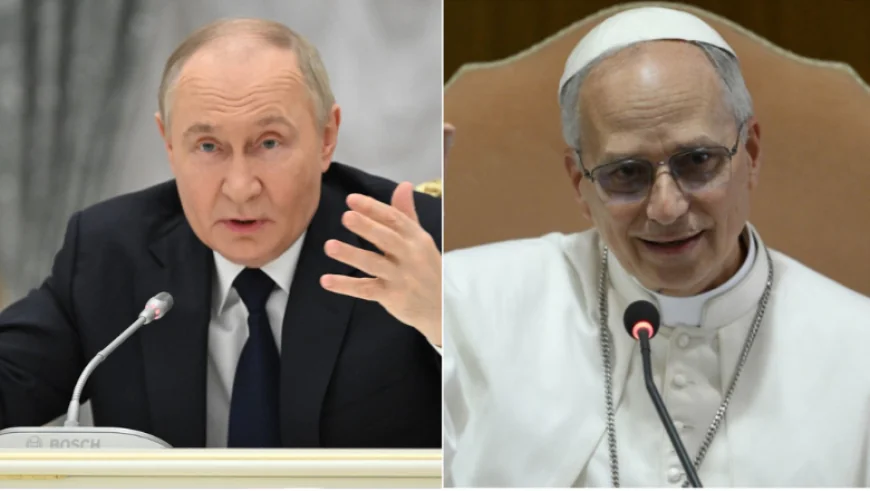Papa Leon al XIV-lea a vorbit la telefon pentru prima dată cu Vladimir Putin. Ce i-a cerut suveranul pontif președintelui rus
