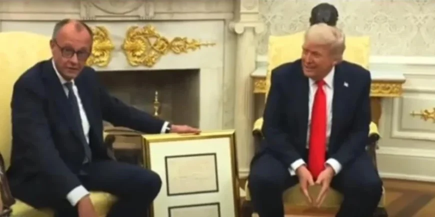 Cancelarul Friedrich Merz, cadou cu încărcătură personală și istorică pentru Donald Trump, la întâlnirea de la Casa Albă