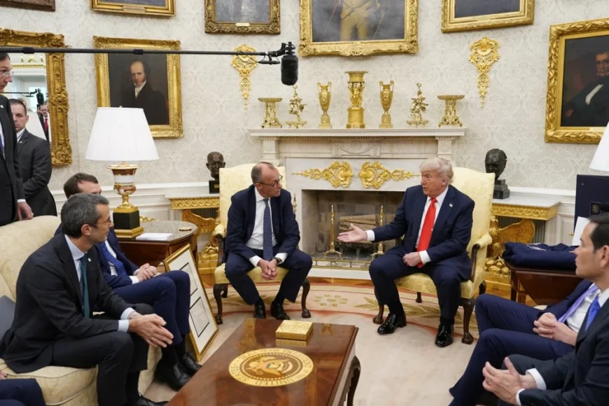 Ce i-a dezvăluit Trump lui Merz despre conversația cu Putin. Rusia și Ucraina ar trebui lăsate să se lupte pentru o vreme, a spus președintele american