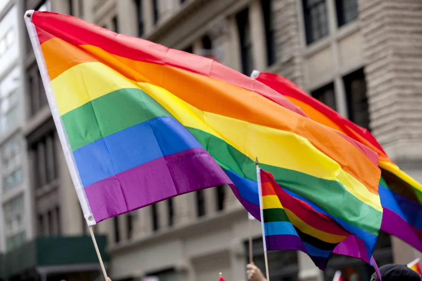 Bucharest PRIDE are loc astăzi în Capitală. La marșul normalității oamenii au venit cu steaguri tricolore şi cruci din lemn