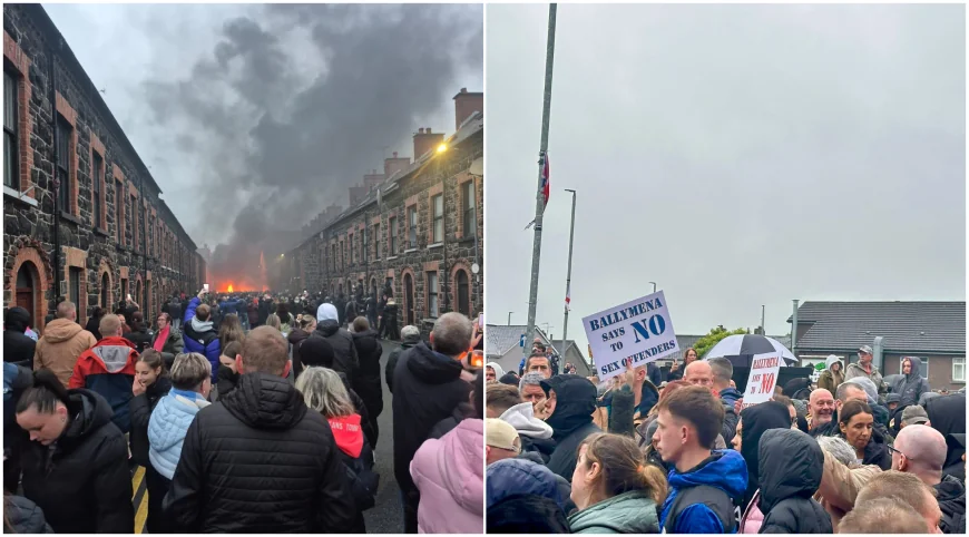 Case incendiate și violențe în stradă în Irlanda de Nord, după ce doi băieți români de 14 ani au fost arestați preventiv pentru viol
