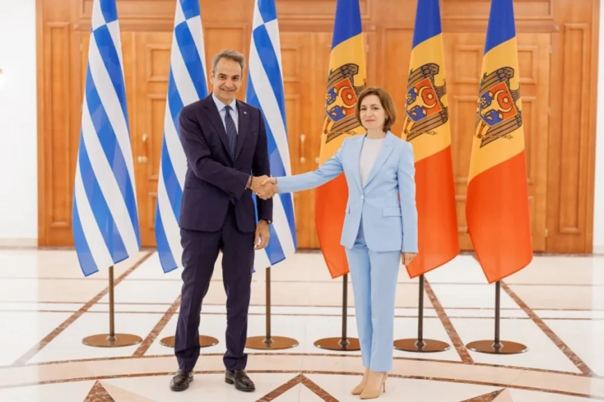 Premierul grec, la Chișinău: Discutăm procesul de extindere a UE, nu doar cu Moldova și Ucraina, ci și cu Balcanii de Vest
