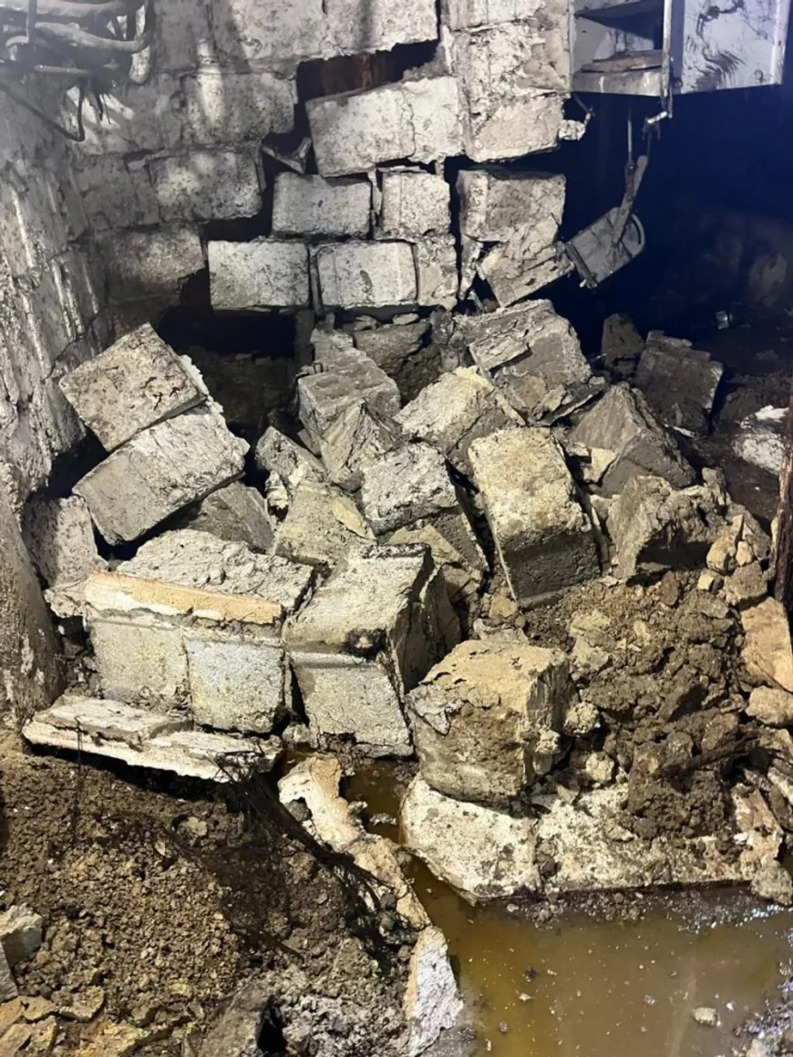 Un zid s-a prăbușit la metrou din cauza infiltrațiilor de apă. Linia de alimentare de 750 V a fost inundată