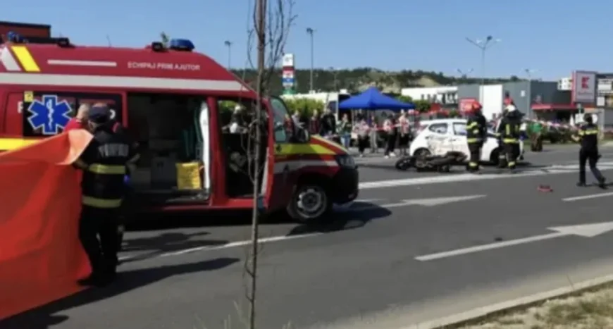 Un motociclist de 32 de ani a murit într-un accident rutier la Turda. A fost lovit de un şofer care a virat pe linie continuă