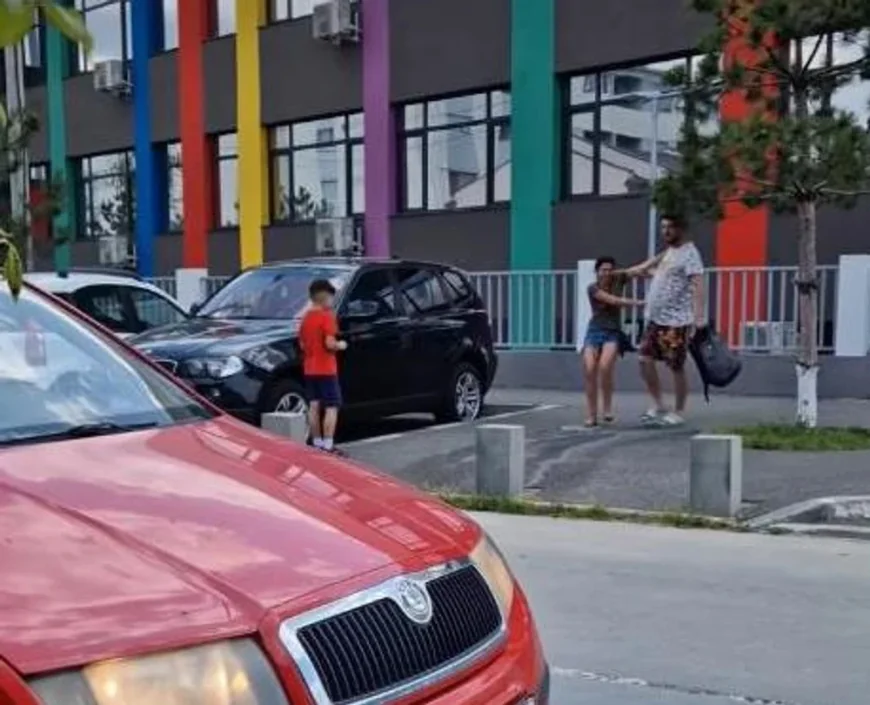 Femeie agresată de bărbatul ei, de față cu copilul, pe o stradă din Chiajna. Ce spune poliția