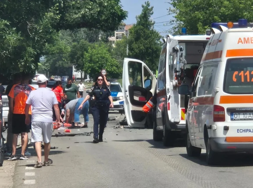 Accident grav pe E 574, la ieșire din Balș. Un copil de 12 ani este resuscitat
