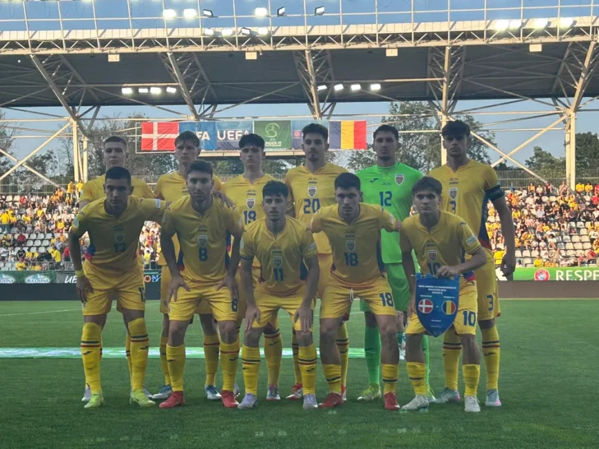 Naționala U19 de fotbal a României, rezultat de senzație la Europene: calificare în semifinale, după 3-0 cu Danemarca