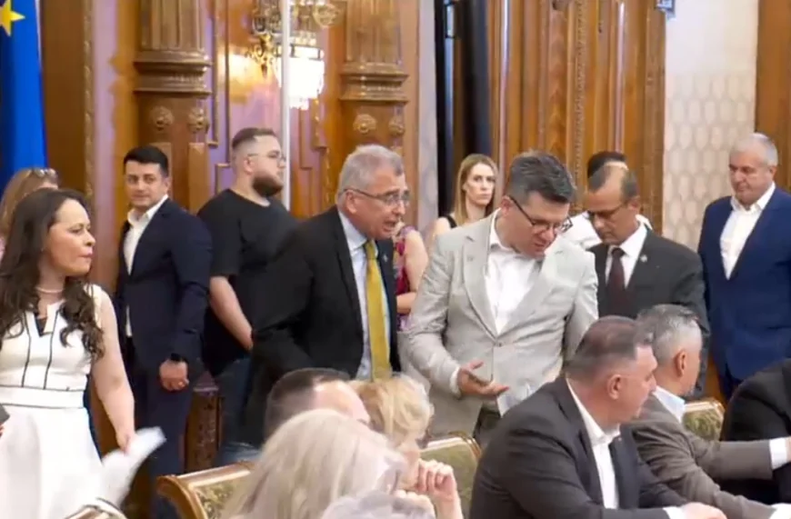 Parlamentarii AUR au făcut scandal la audierea miniștrilor propuși pentru Guvernul Bolojan: „Nerușinaților”