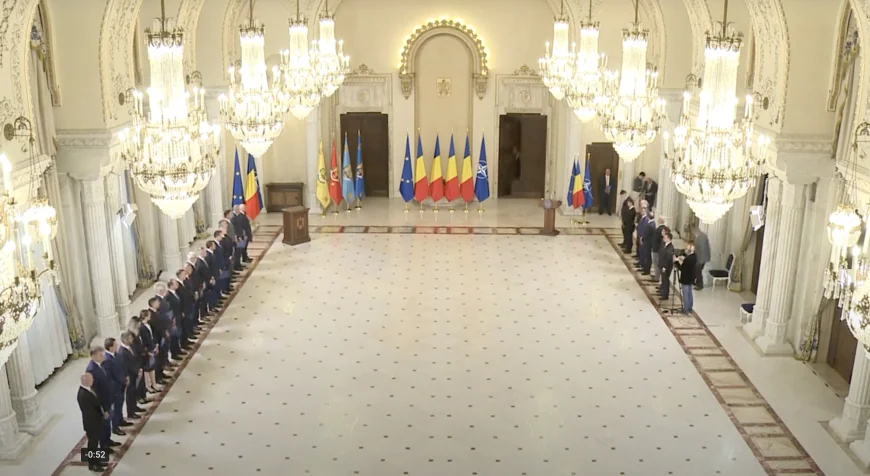 Miniștrii Cabinetului Ilie Bolojan depun jurământul la Palatul Cotroceni. Prima ședință de guvern, la ora 21:00