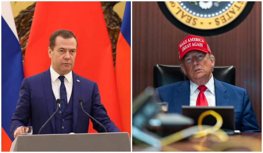 Trump îl ceartă pe Medvedev: “De aia Putin e șeful”. Replica rusului: Moscova nu trimite arme nucleare în Iran