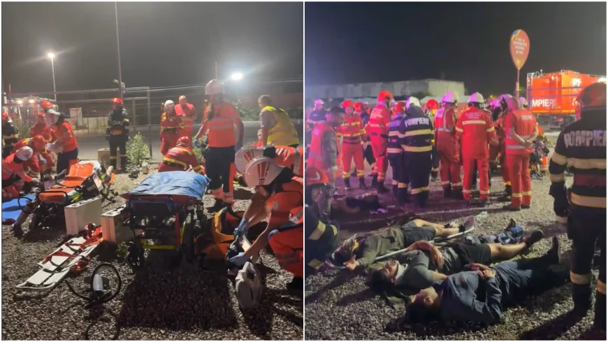 Intervenție de amploare în Gara Basarab: simulare de accident feroviar în cadrul exercițiului „Seism 2025”