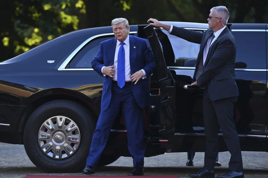 Donald Trump nu s-a grăbit să ajungă la dineul găzduit de regele Olandei, deși întârziase și aterizase de o oră la Haga