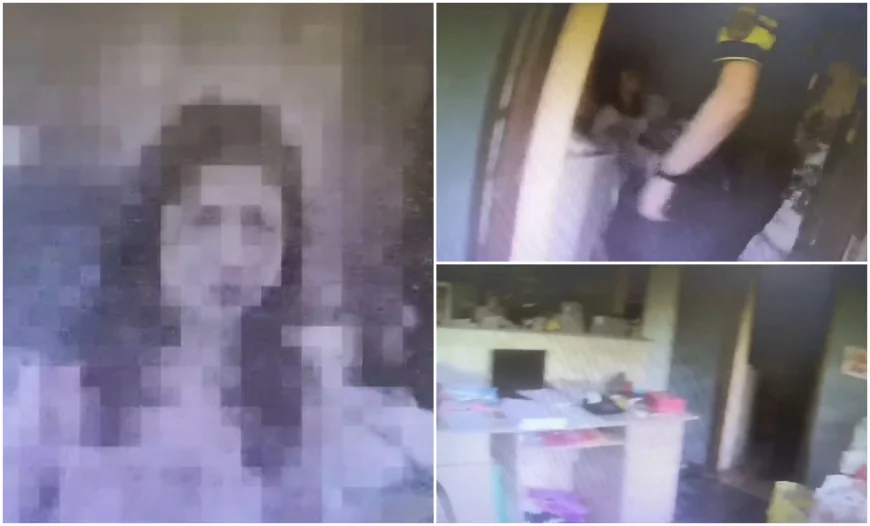 "A plesnit-o!" Frățiori îngroziţi, după ce tatăl le-a ameninţat mama. O fetiță a sărit în brațele polițistului