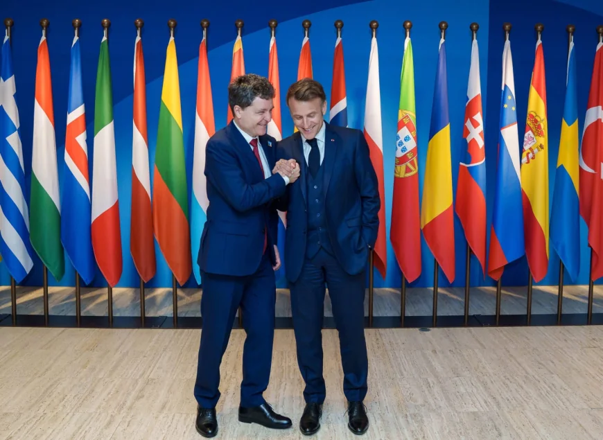 VIDEO Gluma făcută de Nicușor Dan, întrebat ce a discutat cu Macron la summitul NATO