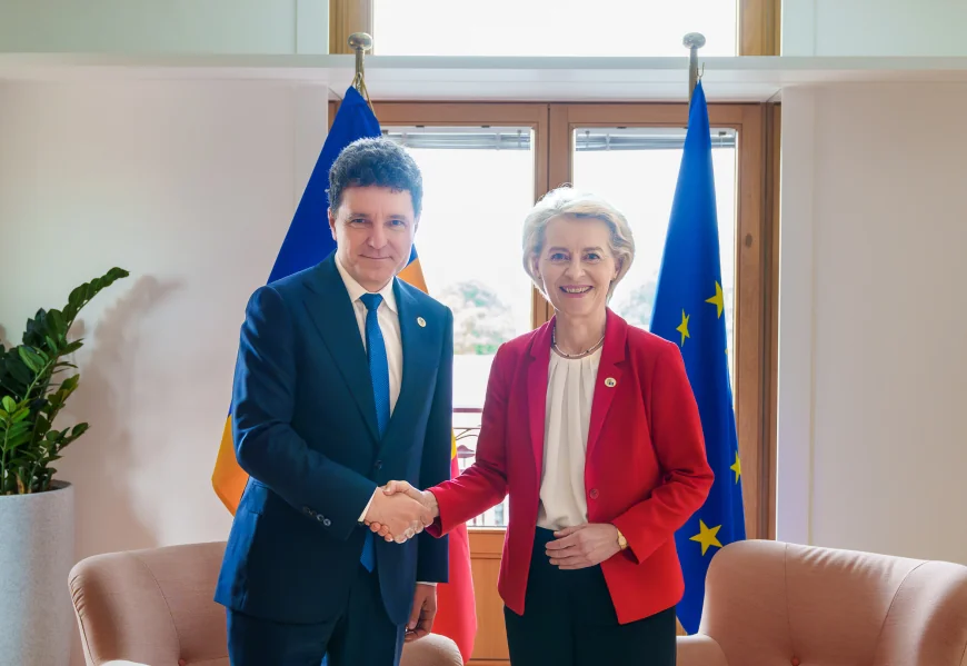 Mesajul lui Nicușor Dan după discuția cu Ursula von der Leyen. „România, pregătită să facă parte din inițiativele UE pentru apărare”