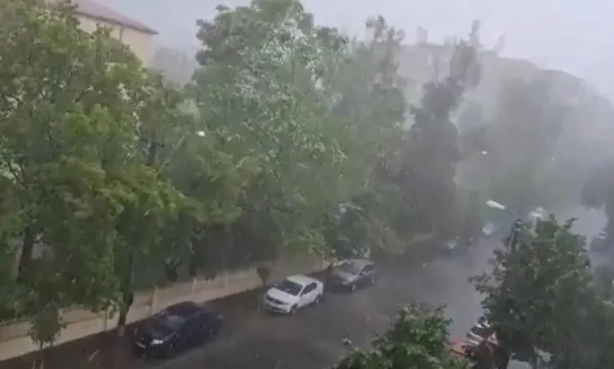 Cod portocaliu de vijelie în Capitală și în Ilfov. A fost emis un mesaj Ro-Alert: „Evitați deplasările”