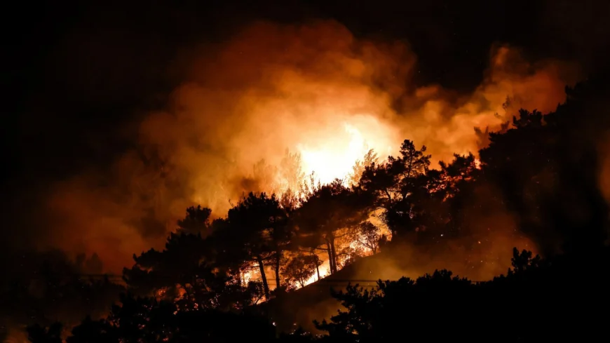 "Suntem în stare de urgenţă". Azi-noapte au izbucnit noi incendii în Grecia, în apropierea oraşului Salonic