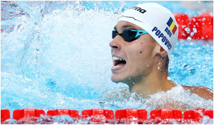 David Popovici a câştigat medalia de aur în finala de 100 m liber de la Europenele de Nataţie U23