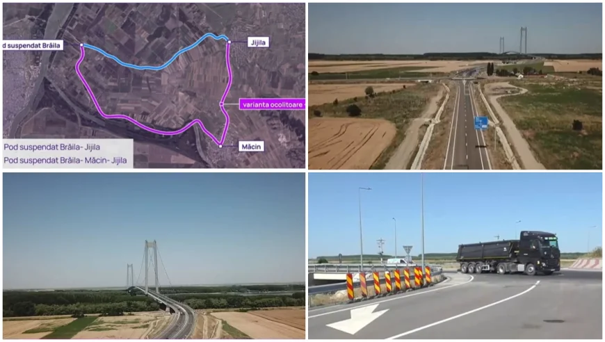 „Am așteptat doi ani ca să trecem”. Podul de la Brăila a fost deschis complet, după cinci reasfaltări și o decizie finală în instanță