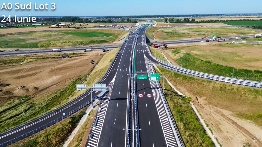 S-a deschis lotul 3 din A0. Drumul de la Pitești către Constanța, parcurs doar pe autostradă. Cum merg lucrările pe celelalte segmente