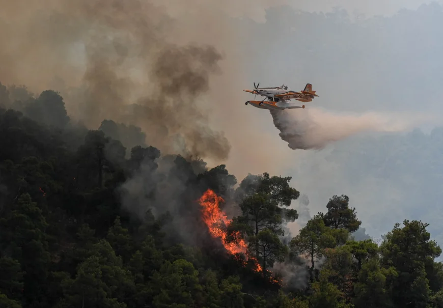 Pompierii turci luptă în continuare cu incendiile de vegetație în Izmir și Manisa. Peste 50.000 de localnici au fost evacuați