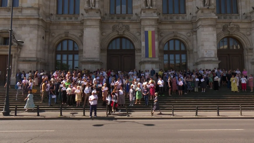 Bugetarii ieşiţi la proteste şi-au prezentat salariile. "E mult, spuneţi dvs.?"