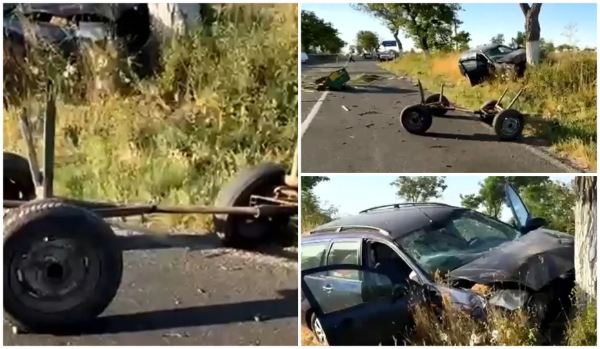 Fetiţă de 11 ani a murit sub ochii mamei. Căruţa în care se aflau a fost lovită de o maşină în Constanţa