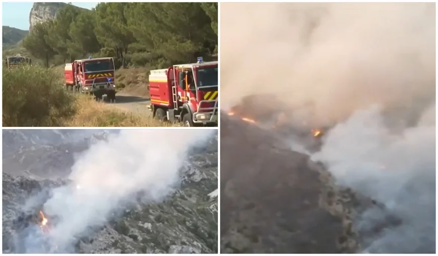 Sute de hectare, mistuite de incendiile de vegetaţie din Franţa. Fenomenele meteo extreme lovesc Europa