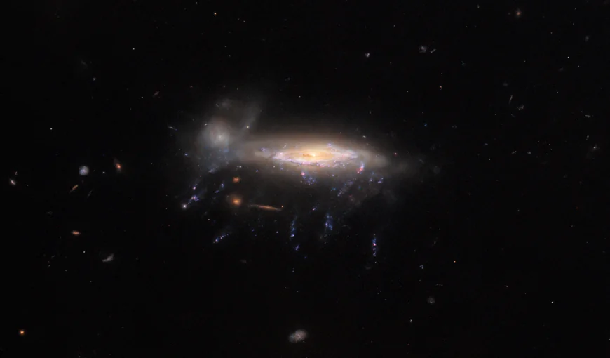 Telescopul James Webb a descoperit o nouă „galaxie-meduză”. La ce distanță de Pământ se află formațiunea cosmică