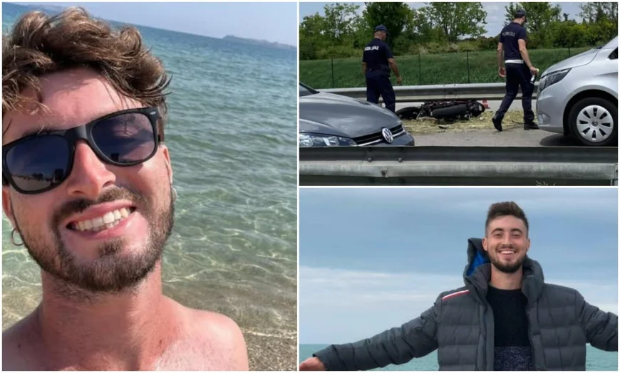 Moarte cumplită pentru un motociclist italian. După l-a izbit cu Mercedesul o româncă, l-a călcat şi un Audi