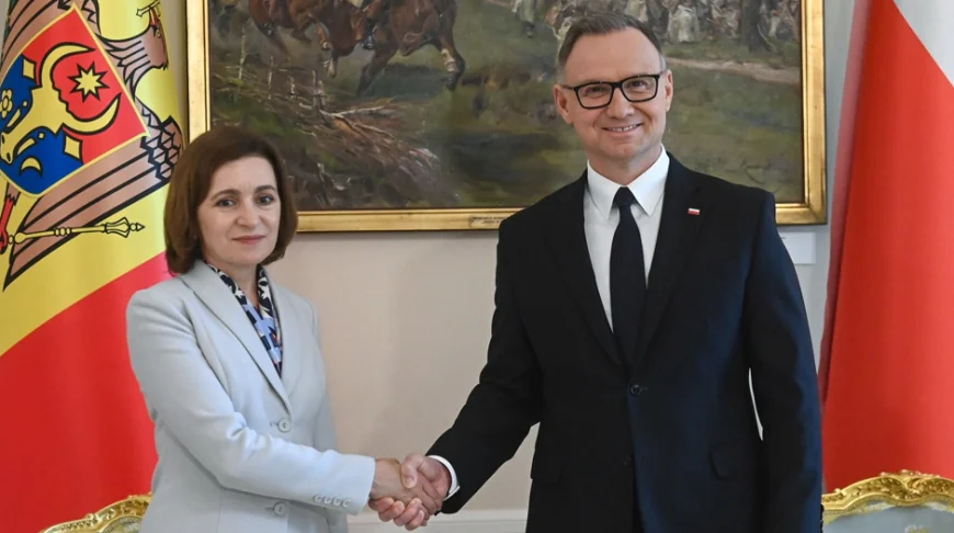 Maia Sandu i-a mulţumit preşedintelui polonez pentru ajutorul acordat Ucrainei: „Ajută la protejarea Moldovei”