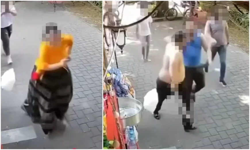 Răfuială cu macete în Mureș: două clanuri rivale s-au bătut cu săbii şi cuţite, într-un ştrand din Reghin