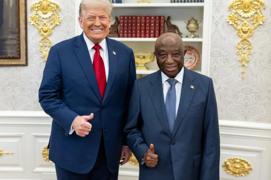 Gafă la Casa Albă: Trump uimit că liderul Liberiei vorbește bine engleza, fără să știe că e limba oficială