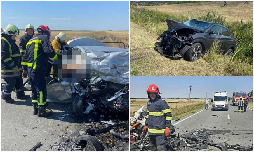 Dezastru cu doi morţi pe un drum din Arad. Două surioare și părinții lor, printre cele șase victime